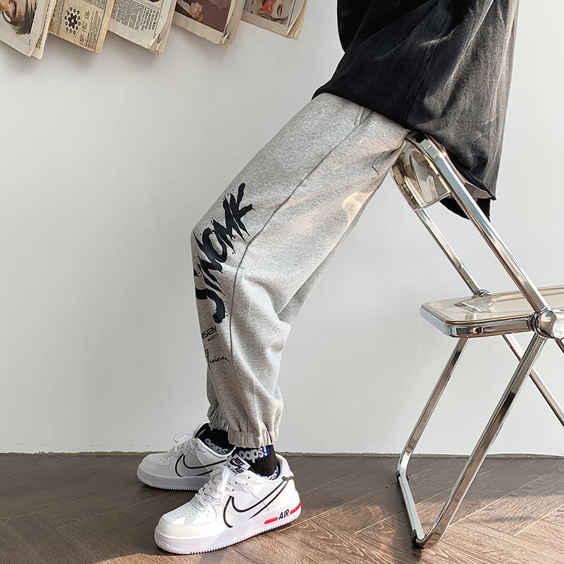 Trendy Loose Korean Style Casual Sweatpants