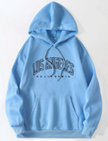 Los Angeles Letter Print Women's Hoodie Pullover