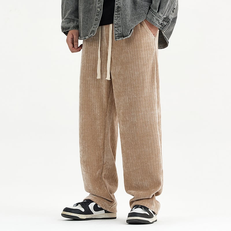 Men's Corduroy Draped Knit Sweatpants