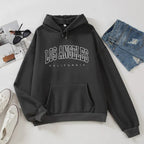 Los Angeles Letter Print Women's Hoodie Pullover