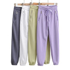 Drawstring Elastic Waist Sweatpants