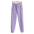 Drawstring Elastic Waist Sweatpants